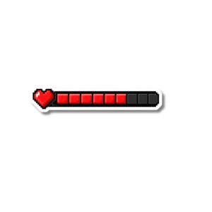 "HEALTH BAR"STICKER