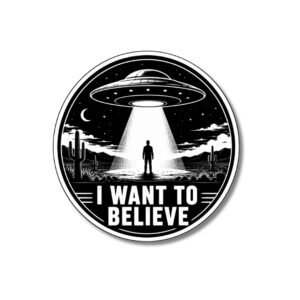 "I WANT TO BELIEVE"STICKER