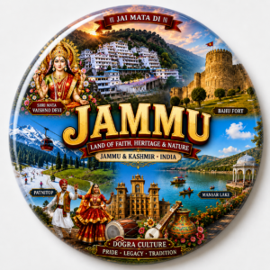"JAMMU"58 MM ROUND FRIDGE MAGNET