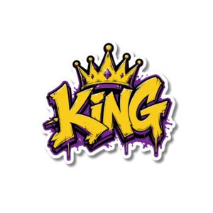 "KING"STICKER