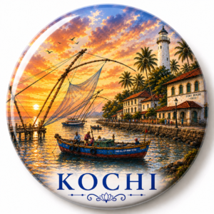 "KOCHI"58 MM ROUND FRIDGE MAGNET