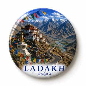 "LADAKH"58 MM ROUND FRIDGE MAGNET
