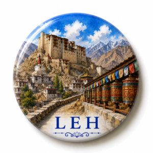 "LEH"58 MM ROUND FRIDGE MAGNET
