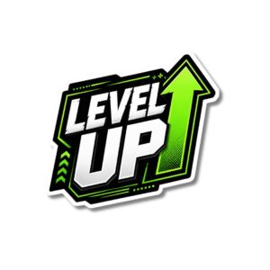 "LEVEL UP"STICKER