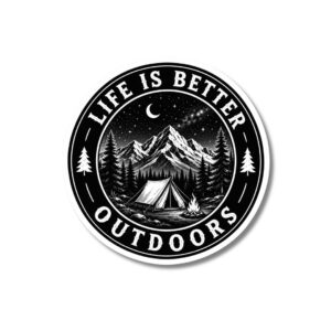 "LIFE IS BETTER OUTDOORS"STICKER
