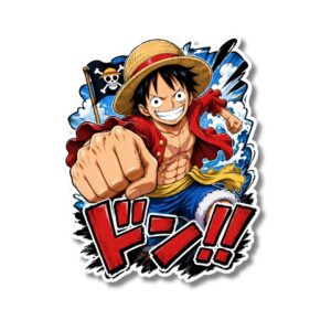 "LUFFY (ONE PIECE INSPIRED)"STICKER