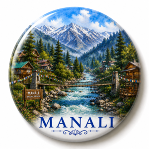 "MANALI"58 MM ROUND FRIDGE MAGNET