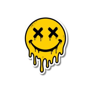 "MELTING SMILEY"STICKER