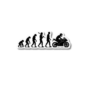 "MOTORCYCLE EVOLUTION"STICKER