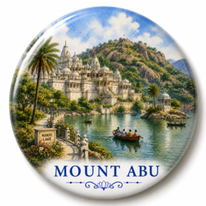 "MOUNT ABU"58 MM ROUND FRIDGE MAGNET