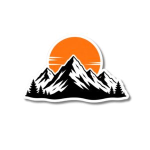 "MOUNTAIN SUNSET"STICKER