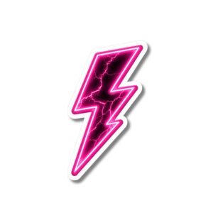"NEON LIGHTING BOLT"STICKER