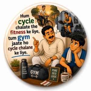 FATHER'S DAY SPECIAL"PAPA KE TAANE NO.13"58 MM ROUND FRIDGE MAGNET