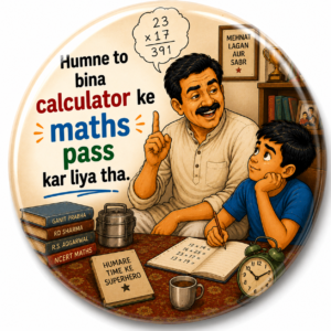 FATHER'S DAY SPECIAL"PAPA KE TAANE NO.18" 58 MM ROUND FRIDGE MAGNET