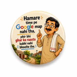 FATHER'S DAY SPECIAL"PAPA KE TAANE NO.2" 58 MM ROUND FRIDGE MAGNET