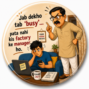 FATHER'S DAY SPECIAL"PAPA KE TAANE NO.21" 58 MM ROUND FRIDGE MAGNET