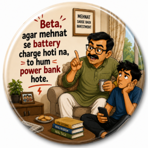 FATHER'S DAY SPECIAL"PAPA KE TAANE NO.22" 58 MM ROUND FRIDGE MAGNET