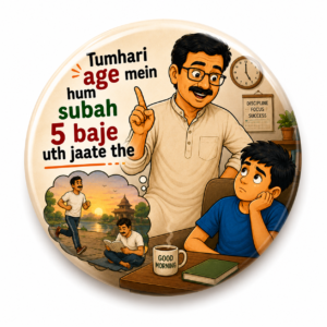 FATHER'S DAY SPECIAL"PAPA KE TAANE NO.8"58 MM ROUND FRIDGE MAGNET
