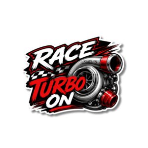 "RACE TURBO ON"STICKER