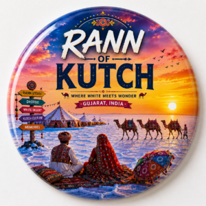 "RANN OF KUTCH"58 MM ROUND FRIDGE MAGNET