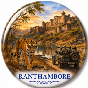"RANTHAMBORE"58 MM ROUND FRIDGE MAGNET