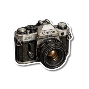 "VINTAGE CANON CAMERA"STICKER