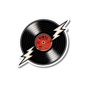 "VINYL RECORD"STICKER