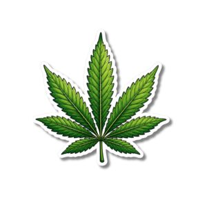 "WEED LEAF"STICKER