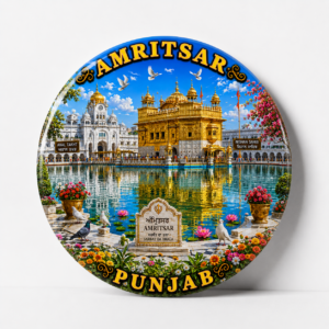 "AMRITSAR"58 MM ROUND FRIDGE MAGNET