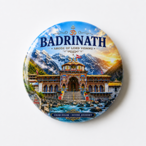 "BADRINATH"58 MM ROUND FRIDGE MAGNET