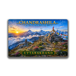 "CHANDRASHILA"85*54 MM RECTANGLE PVC GLITTER FINISH FRIDGE MAGNET