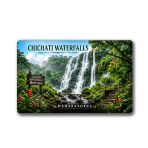 "CHICHATI WATERFALLS"85*54 MM RECTANGLE PVC GLITTER FINISH FRIDGE MAGNET