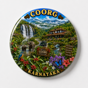 "COORG"58 MM ROUND FRIDGE MAGNET