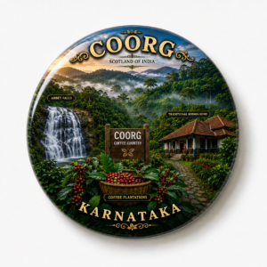 "COORG"58 MM ROUND FRIDGE MAGNET