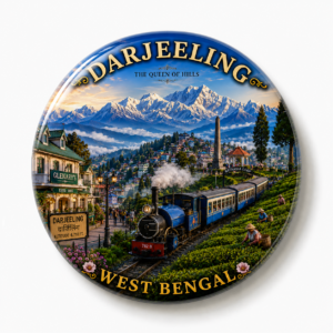 "DARJEELING"58 MM ROUND FRIDGE MAGNET