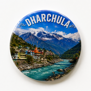 "DHARCHULA"58 MM ROUND FRIDGE MAGNET
