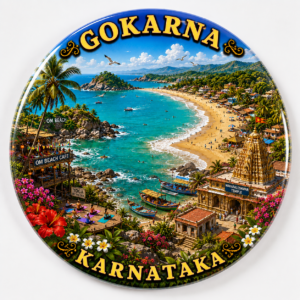 "GOKARNA"58 MM ROUND FRIDGE MAGNET