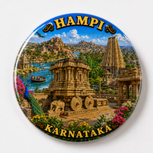"HAMPI "58 MM ROUND FRIDGE MAGNET