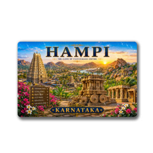 "HAMPI"85*54 MM RECTANGLE PVC GLITTER FINISH FRIDGE MAGNET