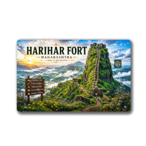 "HARIHAR FORT"85*54 MM RECTANGLE PVC GLITTER FINISH FRIDGE MAGNET