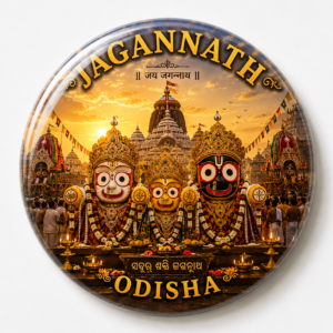 "JAGANNATH"58 MM ROUND FRIDGE MAGNET
