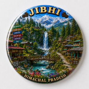 "JIBHI"58 MM ROUND FRIDGE MAGNET