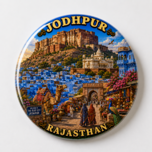 "JODHPUR"58 MM ROUND FRIDGE MAGNET