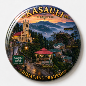 "KASAULI"58 MM ROUND FRIDGE MAGNET