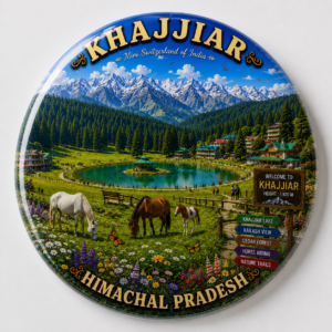 "KHAJJIAR"58 MM ROUND FRIDGE MAGNET