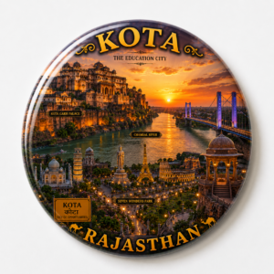 "KOTA"58 MM ROUND FRIDGE MAGNET