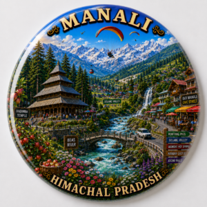 "MANALI"58 MM ROUND FRIDGE MAGNET
