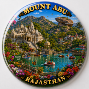 "MOUNT ABU"58 MM ROUND FRIDGE MAGNET