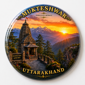 "MUKTESHWAR"58 MM ROUND FRIDGE MAGNET