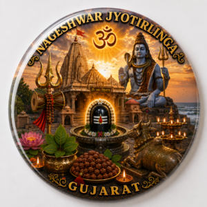 "NAGESHWAR JYOTIRLINGA"58 MM ROUND FRIDGE MAGNET